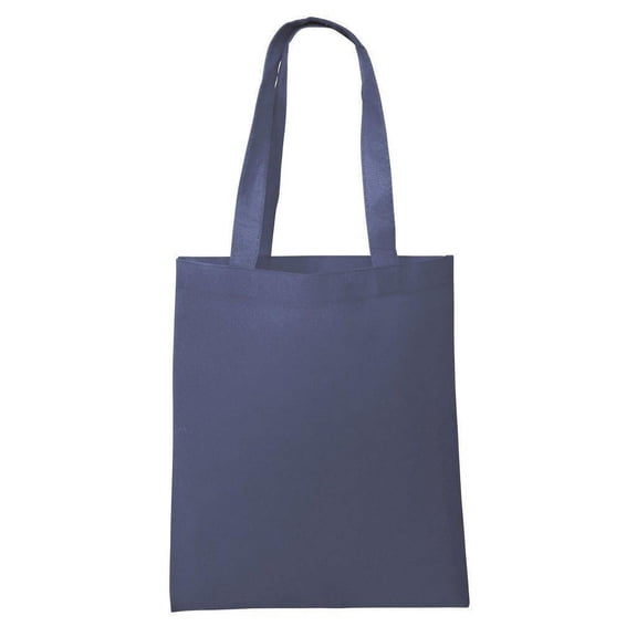 Cheap Non-Woven Wholesale Promotional Tote Bags in Bulk - NTB10 - Set of 25, Navy