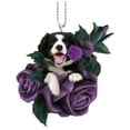 Cheap Rose Dog Acrylic Flat pendant AHousehold pendant Rosette Dog