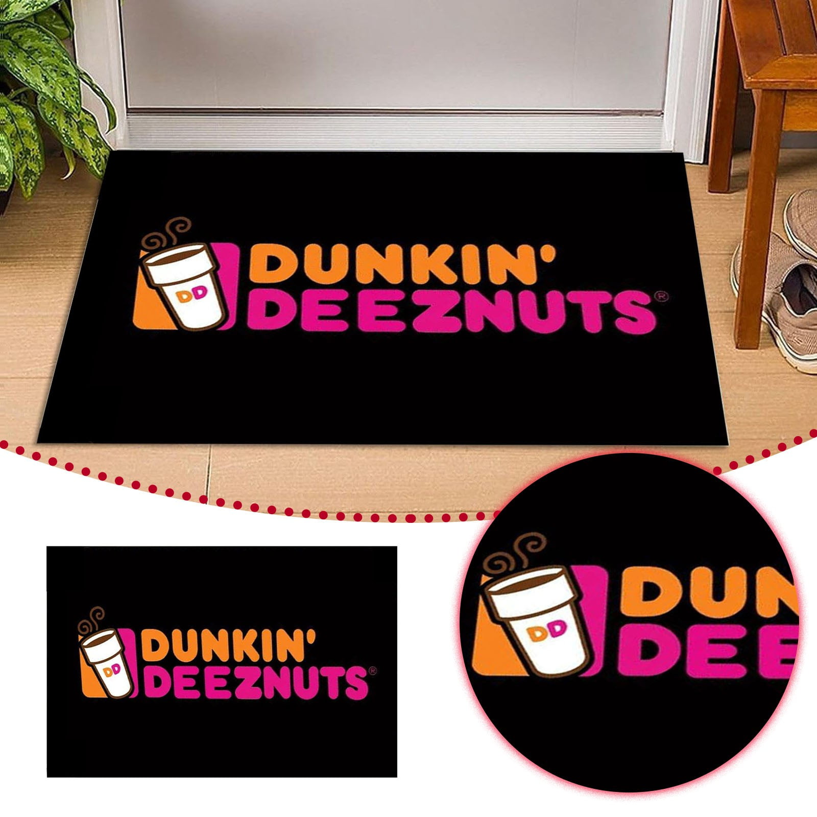 Cheap Rugs,40x60cm Christmas Pink Christmas Tree Cake Floor Mats Gift