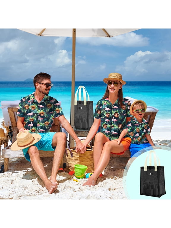 Cheap! Sandproof Mesh Beach Bag Oversized Beach Tote Bags Multi-Use for Groceries, Toys & Pool Essentials