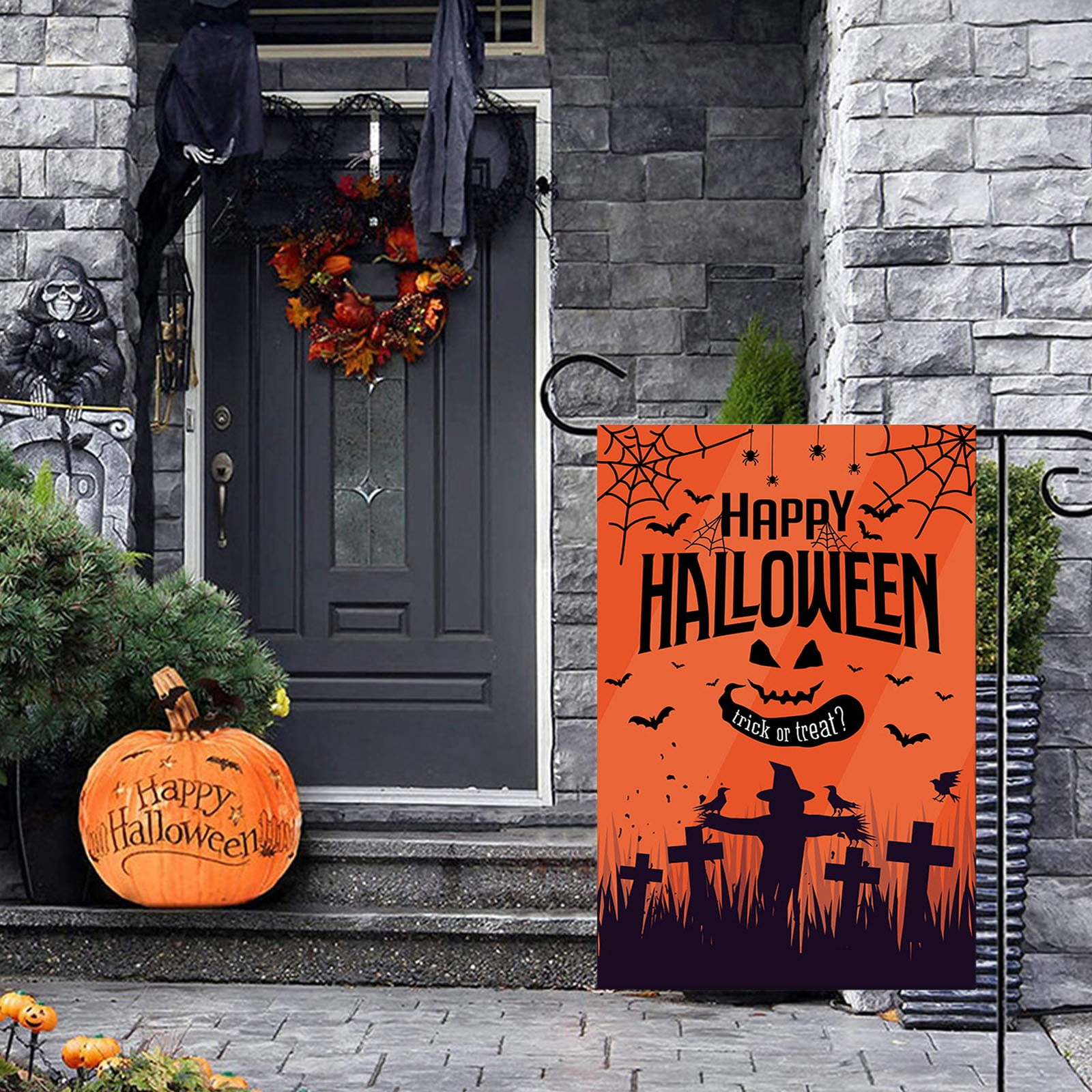 Cheap!Souwang Banners Halloween Garden Flag Ghost Festival Horror