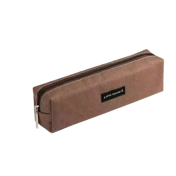 Cheap Stuff Under 5 Dollars Solid Color Small Canvas Pencil Case Stationery Box Pencil Case Student Male And Female Stationery Bag Large Capacity Pencil Case Storage Box