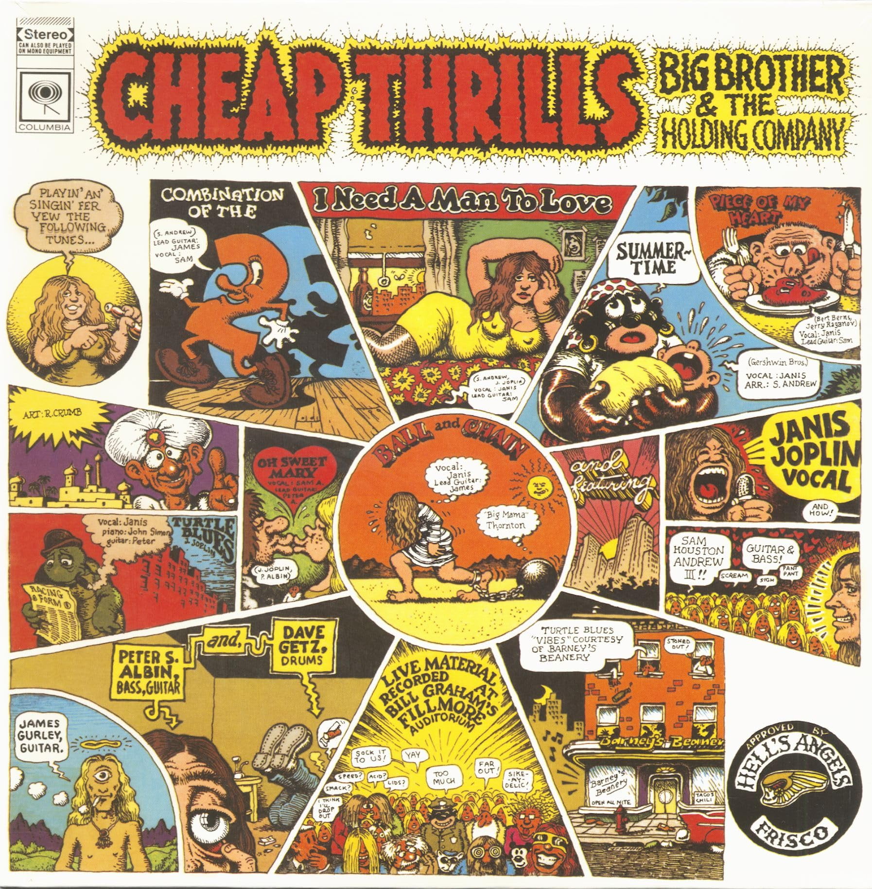 Cheap Thrills BIG BROTHER & THE HOLDING COMPANY / JANIS JOPLIN LP