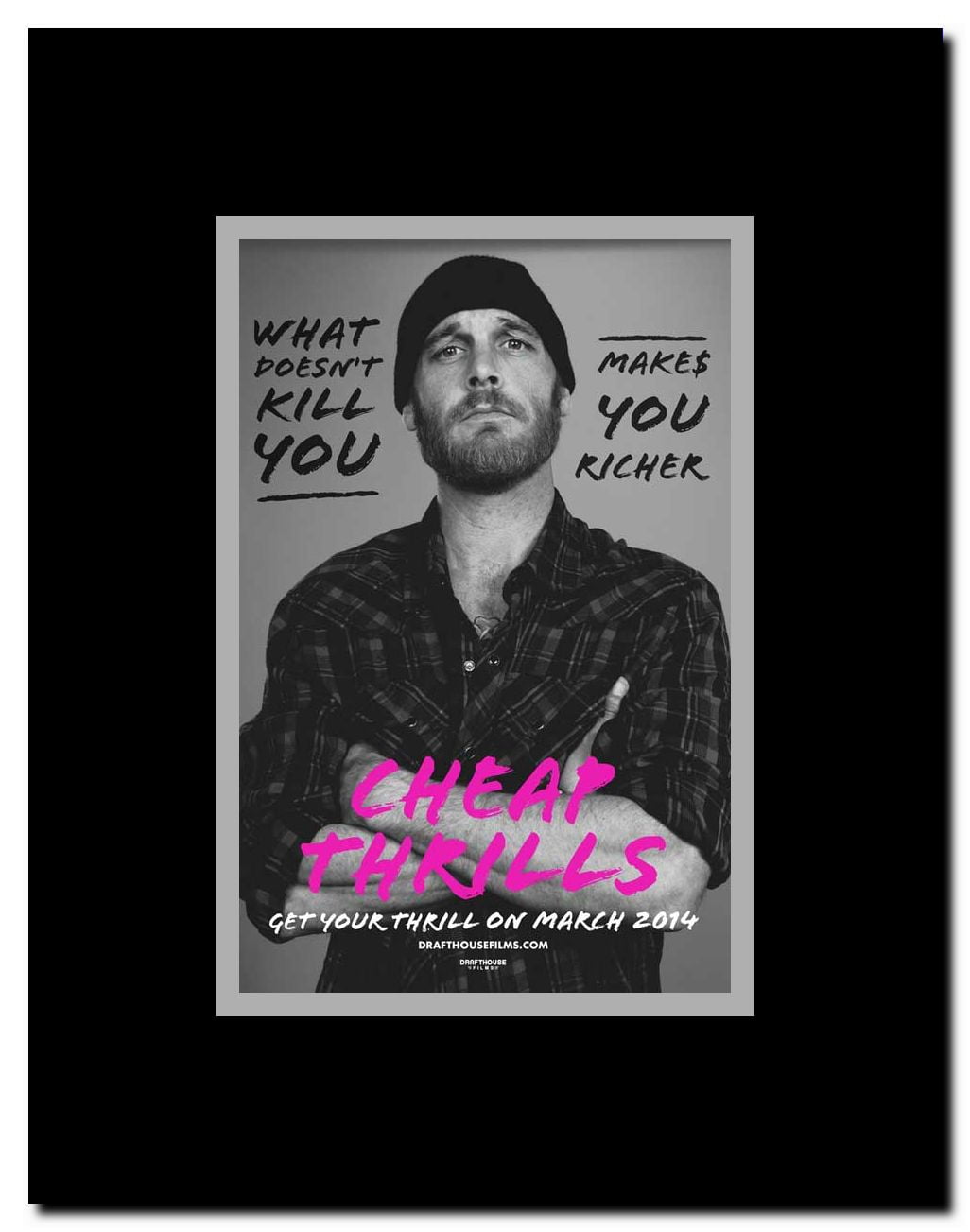 Cheap Thrills Framed Movie Poster