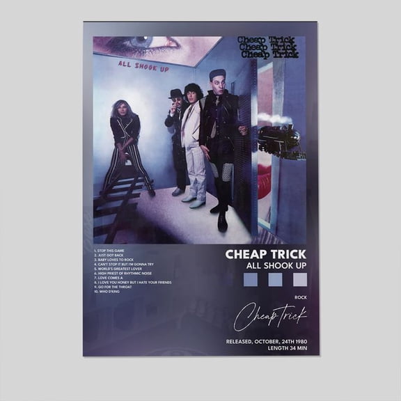 Cheap Trick All Shook Up Poster, One Sheet Wall Size 24''x36'' -Gategoo