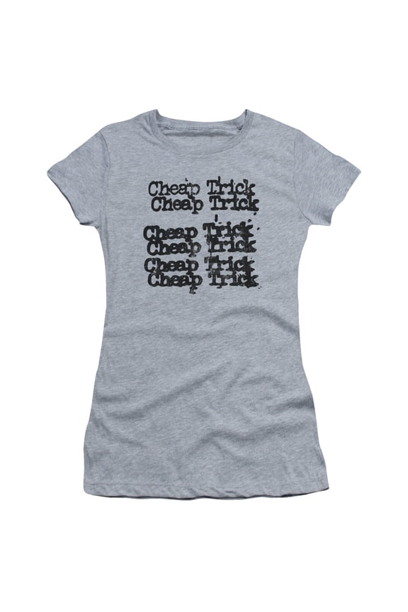 Cheap Trick - Cheap Trick Logo - Juniors Teen Girls Cap Sleeve Shirt - Small