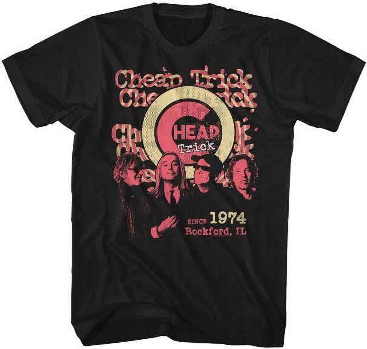 Cheap Trick Since 1974 Rockford IL Men's T Shirt Rock Album Concert