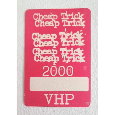 Cheap Trick on Tour 2000 VHP Backstage Pass OTTO
