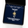 thumbnail image 1 of Cheap Wife, All Women are Created Equal but Only The Finest are Married to a, Cool Sunflower Pendant Necklace for Wife from Husband, 1 of 5