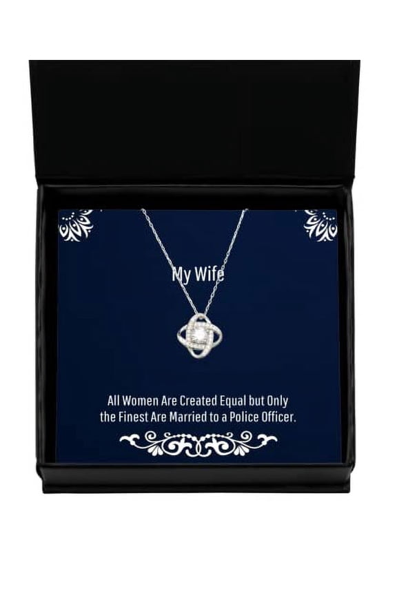 Cheap Wife Love Knot Silver Necklace, All Women Are Created Equal but Only the Finest, Present For Wife, Epic Gifts From Husband, , Wedding, Engagement, Bridesmaid, Girlfriend, Fianc, Significant