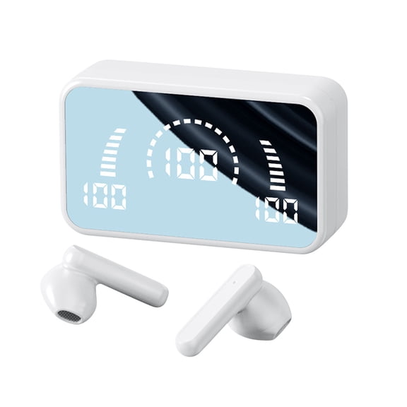 Cheap Wireless Bluetooth Earbuds, 75Hrs Playback, LED Display Charging Case, Ear Hooks, IPX7 Waterproof, Over-Ear Design for Sports, Running, Workout