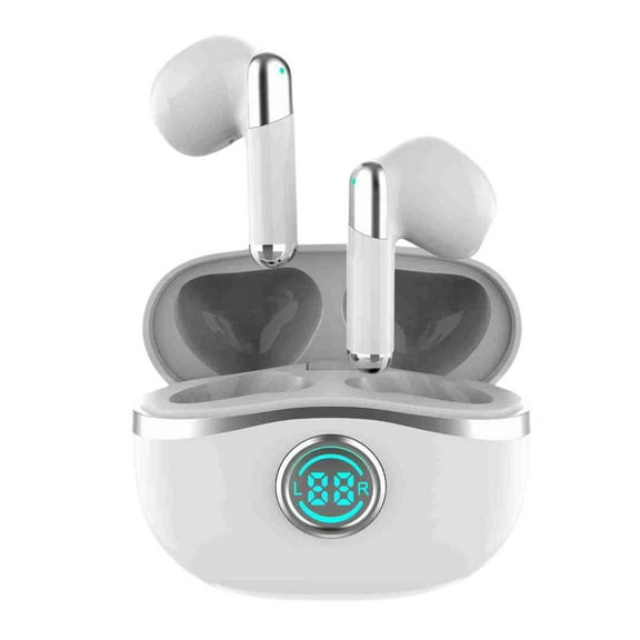 Cheap Wireless Earbuds, Bluetooth 5.3 Headphones HiFi Stereo, Bluetooth Earbuds with ENC Noise Cancelling Mic, IP7 Waterproof in Ear Earphones, 48H, LED Display Ear buds for Phones Workout Sports