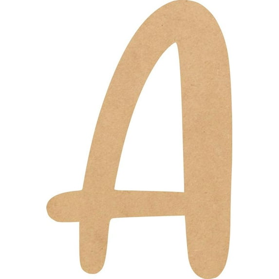 Cheap Wood MDF Letter 10'' Tall Jacklin Letters DIY A, Paintable Craft Project A-Z