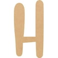 thumbnail image 1 of Cheap Wood MDF Letter 15'' Tall Jacklin Letters DIY H, Paintable Craft Project A-Z, 1 of 5