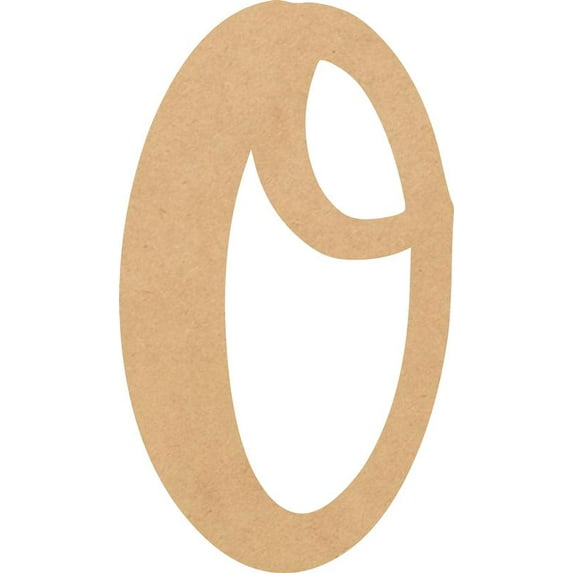 Cheap Wood MDF Letter 18'' Tall Jacklin Letters DIY O, Paintable Craft Project A-Z