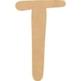 thumbnail image 1 of Cheap Wood MDF Letter 2'' Tall Jacklin Letters DIY T, Paintable Craft Project A-Z, 1 of 3