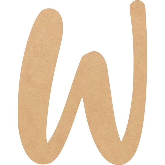 Cheap Wood MDF Letter 2'' Tall Jacklin Letters DIY W, Paintable Craft Project A-Z