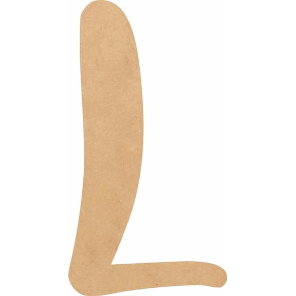 Cheap Wood MDF Letter 3'' Tall Jacklin Letters DIY L, Paintable Craft Project A-Z