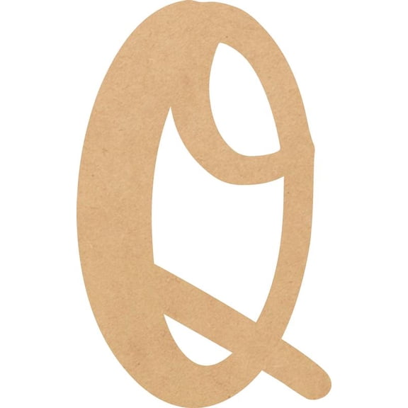 Cheap Wood MDF Letter 3'' Tall Jacklin Letters DIY Q, Paintable Craft Project A-Z