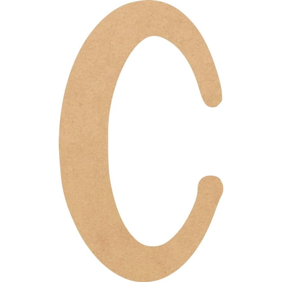 Cheap Wood MDF Letter 4'' Tall Jacklin Letters DIY C, Paintable Craft Project A-Z