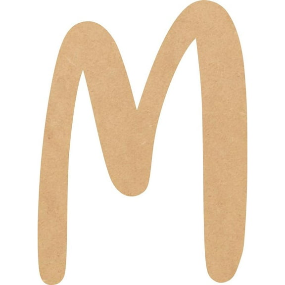 Cheap Wood MDF Letter 4'' Tall Jacklin Letters DIY M, Paintable Craft Project A-Z