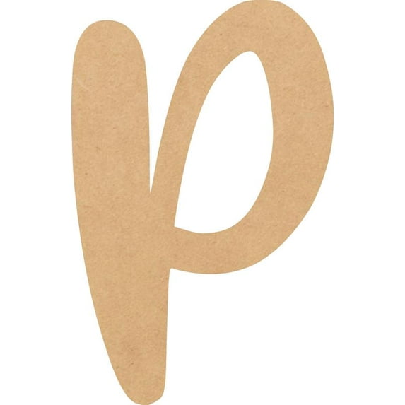 Cheap Wood MDF Letter 5'' Tall Jacklin Letters DIY P, Paintable Craft Project A-Z