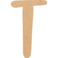 thumbnail image 1 of Cheap Wood MDF Letter 6'' Tall Jacklin Letters DIY T, Paintable Craft Project A-Z, 1 of 3