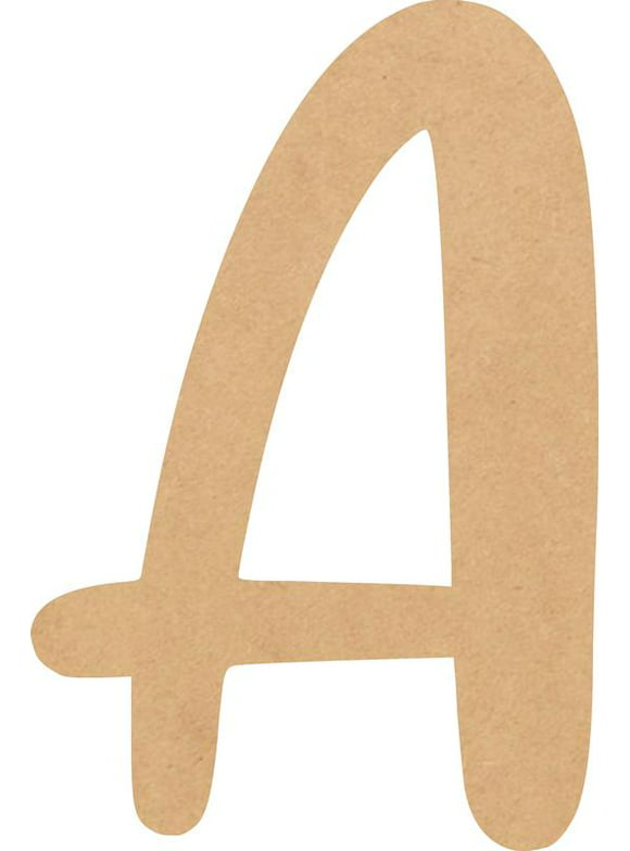 Cheap Wood MDF Letter 8'' Tall Jacklin Letters DIY A, Paintable Craft Project A-Z