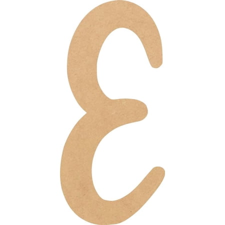 Cheap Wood MDF Letter 8'' Tall Jacklin Letters DIY E, Paintable Craft Project A-Z