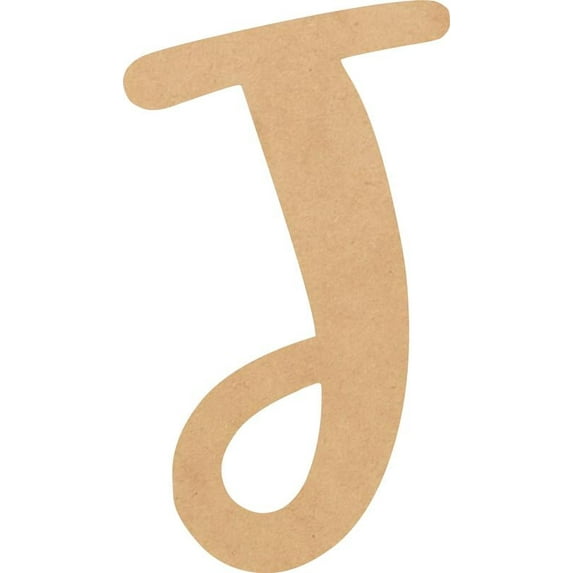 Cheap Wood MDF Letter 8'' Tall Jacklin Letters DIY J, Paintable Craft Project A-Z