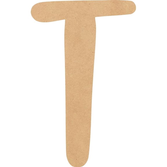 Cheap Wood MDF Letter 8'' Tall Jacklin Letters DIY T, Paintable Craft Project A-Z