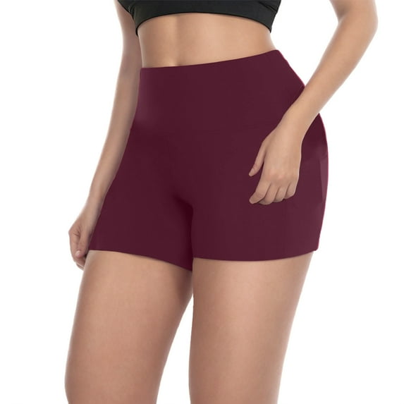 Cheap Workout Shorts for Women, Woman Sports Shorts High Waisted Shorts Women Athletic Women Shorts Athletic(Wine,XXL)