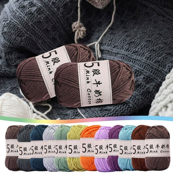 Cheap Yarn, T-shirt Yarn for Crochet, 5-strand Milk Cotton 50g, Reborn-doll Hair & Tiny Sweater Thread, Hospital-nicu Safe, Pastel Craft Ball, Carnation Instant Breakfast, Ukhbmc | A