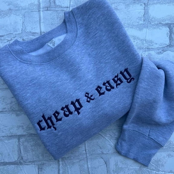 Cheap and Easy Embroidered Crewneck Sweatshirt