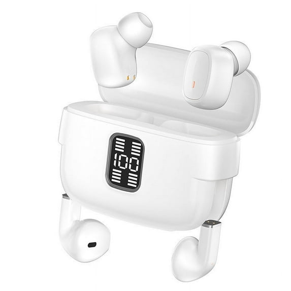 Cheap stuff Open Ear Clip Wireless Earbuds Bluetooth 5.3, Sports Earphones Built-in Microphone with Earhooks, Wireless Ear Buds, Waterproof Fitness Headphones for Sports