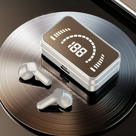 Cheap vanity Wireless Earbuds, Bluetooth Earbuds Headphones Bass Stereo, IPX7 Waterproof Ear Buds with Mic LED Display, in Ear Earphones, 78H Playtime for Smartphone Laptop Pad Sports Workout