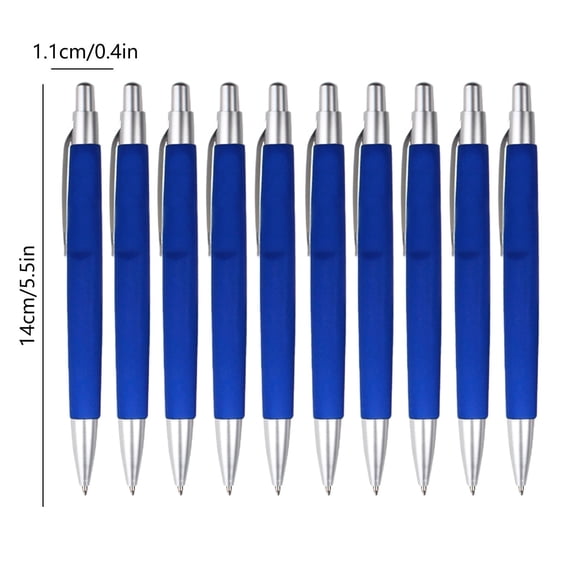 Cheapark 10 Pack Basic Retractable Blackness Ballpoint Pens Write Smoothly,Gifts,Homework Help