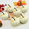 thumbnail image 1 of Cheapark 10 Pack Small Artificial Lifelike Pumpkins, Fall Crop Mini Decor, For Home Garden, Thanksgiving Halloween Scene, 1 of 6