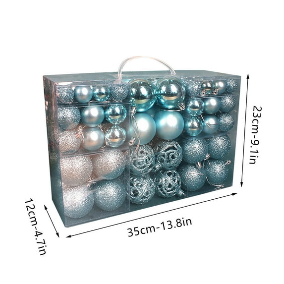 Cheapark 100-Piece Shatterproof Christmas Ornaments - 3-6cm Size for Tree, Wedding & Party Decor, Festive Holiday Decoration Set