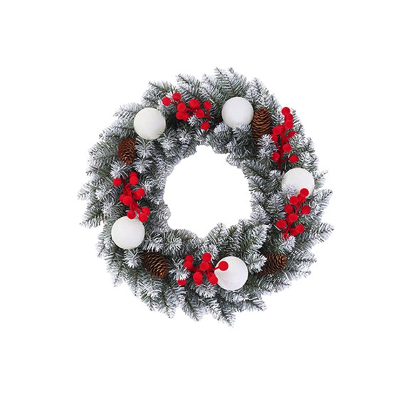 Cheapark 11.8 Inches Artificial Christmas Garland - Lifelike Fake Green Plants, Versatile Decor for Home Window Door Hanging Wreath Display
