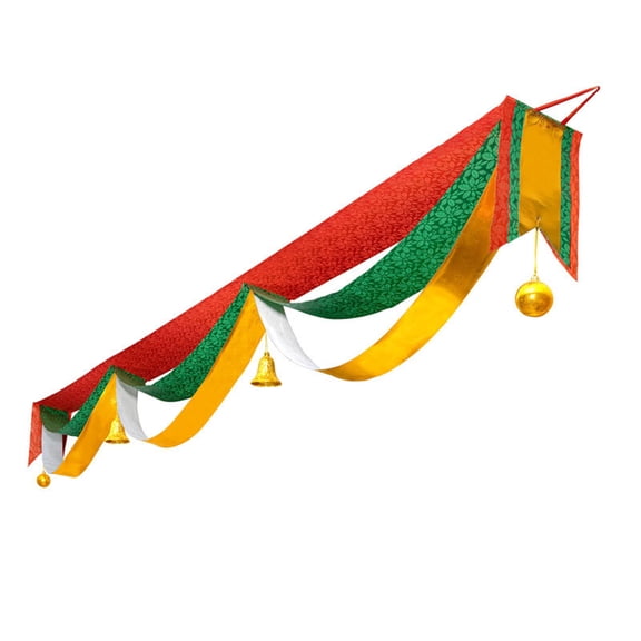 Cheapark 118-Inch Wave Flag - New Year's and Christmas Decoration Supplies for Store Shopping Mall Scene Atmospheres