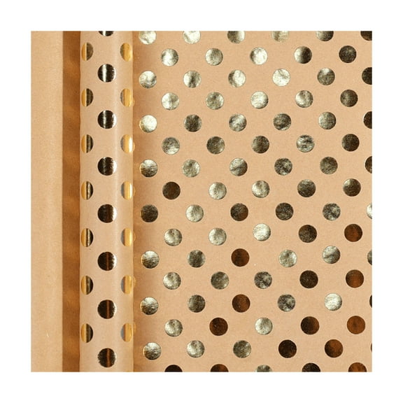 Cheapark 118x17 Inches Vintage Kraft Christmas Wrapping Paper - Durable Roll for Holiday Gift Wrapping, Festive Decorative Paper for Presents