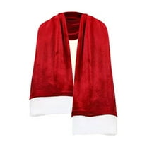 Cheapark 12 FT Skeleton Christmas Accessories - Santa Hat & Scarf with Drawstring Adhesive, Heavy-Duty Secure Fit, Festive Outfits for Skeleton Decorations