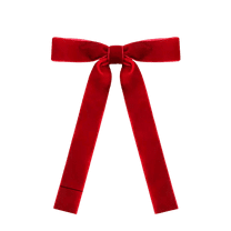 Cheapark 12 Pcs Flocked Bow Ornaments - Hanging Decor For Xmas Tree & Gifts, Christmas Holiday Accent