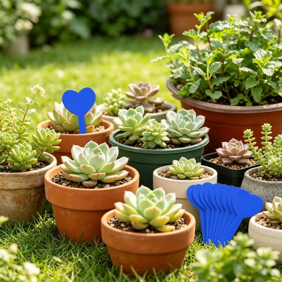 Cheapark 120、Heart Shaped Plant Markers 100 Pcs Waterproof Garden Label Tag for Flower Vegetable Yard Planting Classification Use