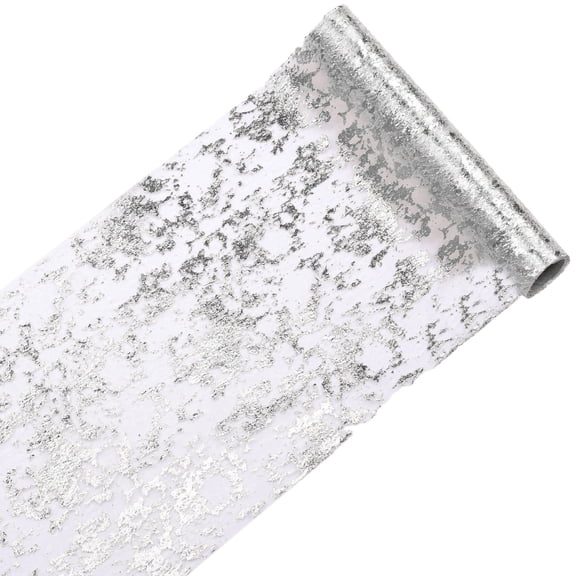 Cheapark 12x110 Inch Hot Foil Mesh Table Runner - Gauze Material for Holiday Parties & Weddings, Versatile Bouquet Strap Decor