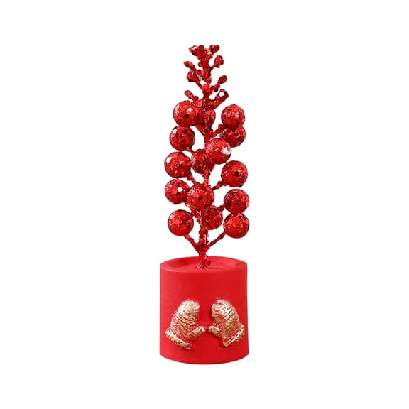 Cheapark 13-Head Christmas Fruit Branch Ornament - Festive Craft Decor with Artificial Fruits, Hanging Accent for Trees & Home Holiday Arrangements