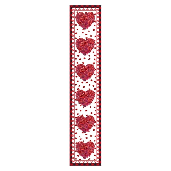 Cheapark 13x70.9 In Anti-Pilling Table Runner - Elegant Decor for Valentine's Gift Day Festive Dinners Weddings Anniversaries Fa mily Gatherings