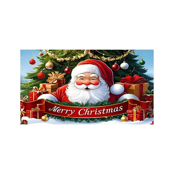 Cheapark 15.74x6.88FT Christmas Garage Door Banner - Festive Backdrop Hanging Decor Weather-Resistant for Indoor Outdoor House Lawn Party Holiday Background