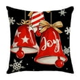 thumbnail image 1 of Cheapark 17.7x17.7 Inch Snowflake Letter Bow Pillow Cover - Soft Christmas Throw Pillowcase for Home Couches & Festive Decor, 1 of 6